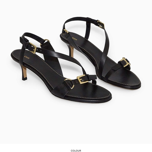 COS Shoes - COS BUCKLED STRAPPY HEELED SANDALS size 39
